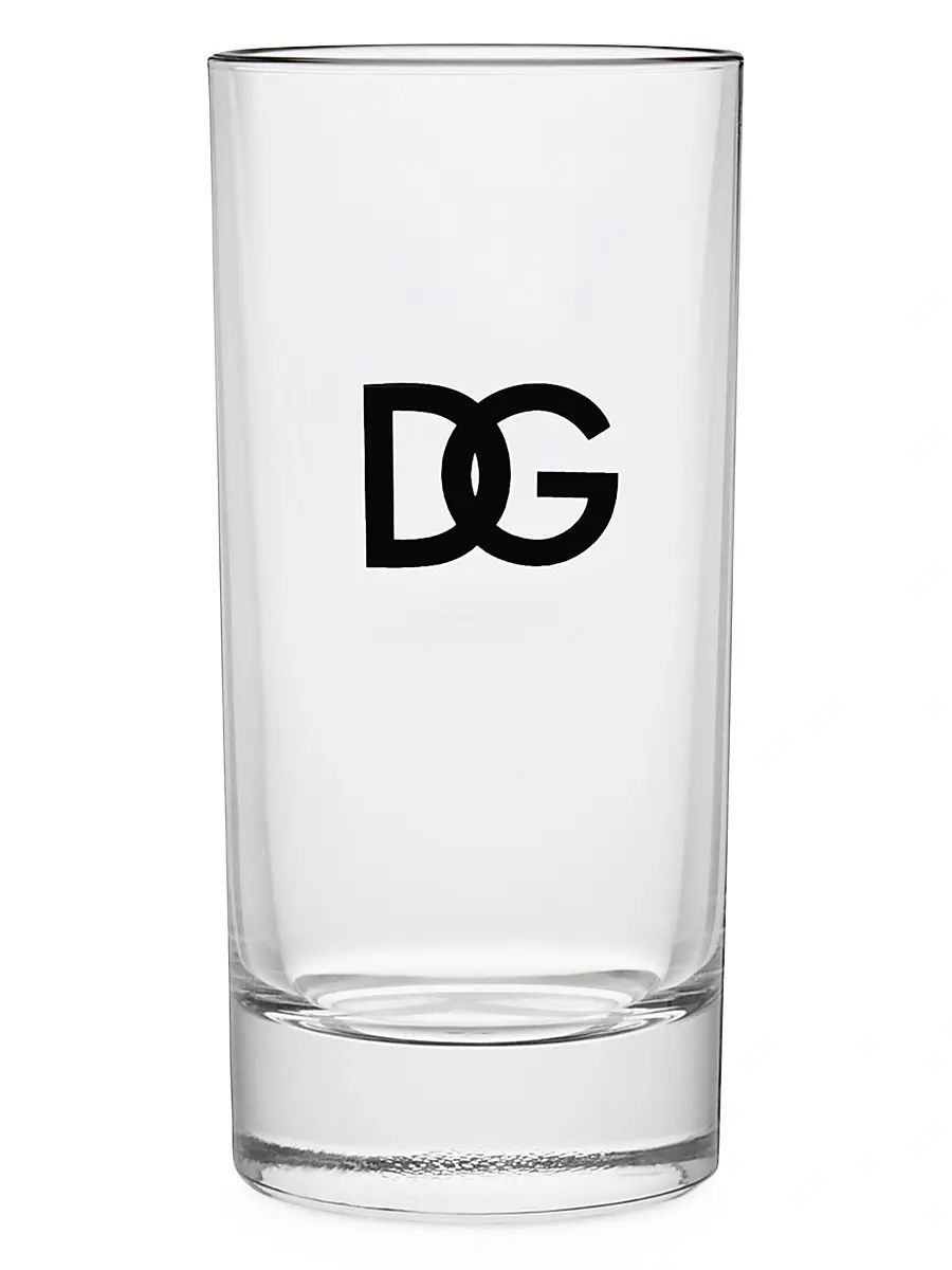 Dolce & Gabbana DG Logo Soft Drink Glasses 2-Piece Set | Thumbnail 2