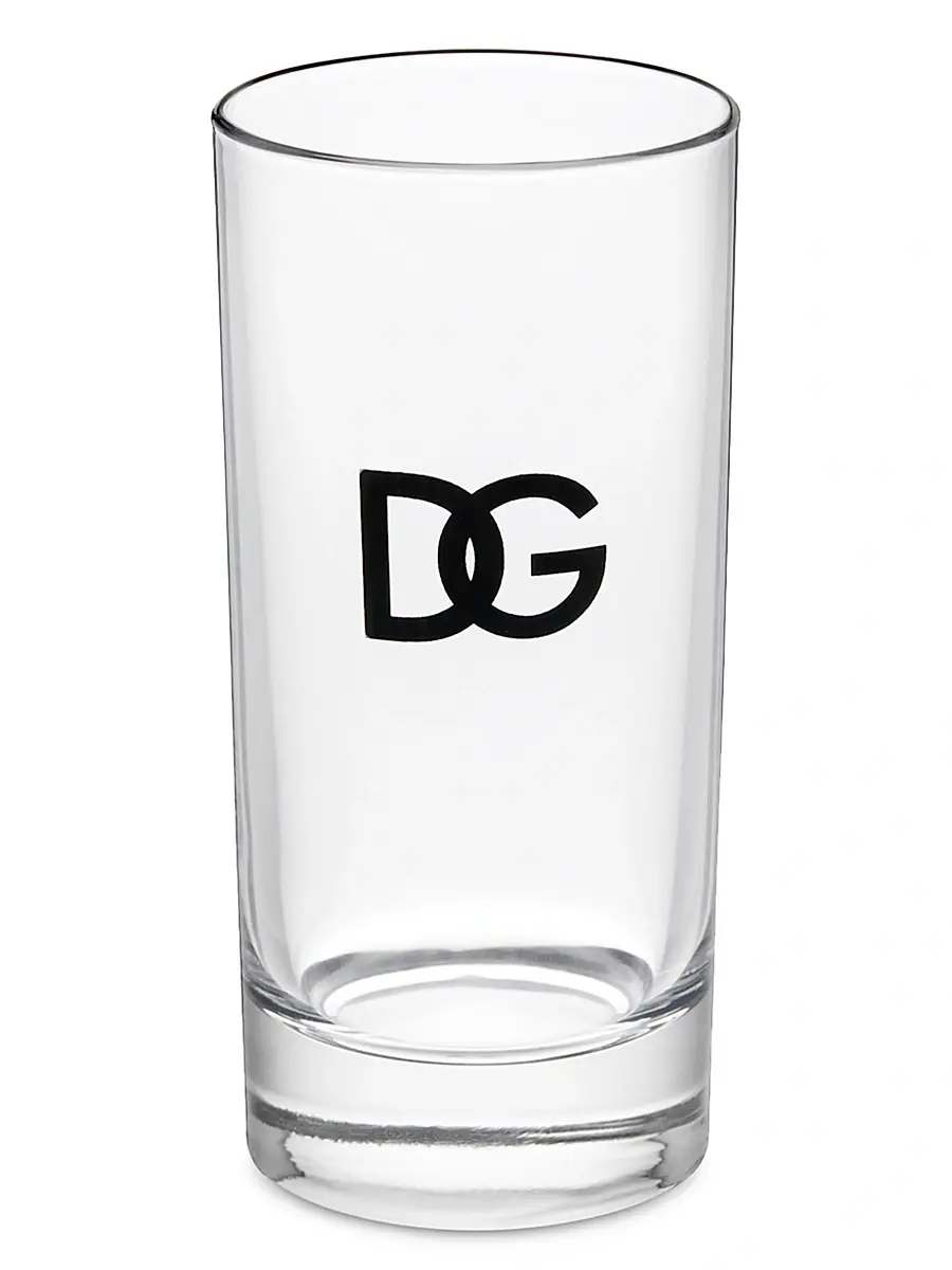 Dolce & Gabbana DG Logo Soft Drink Glasses 2-Piece Set | Thumbnail 3