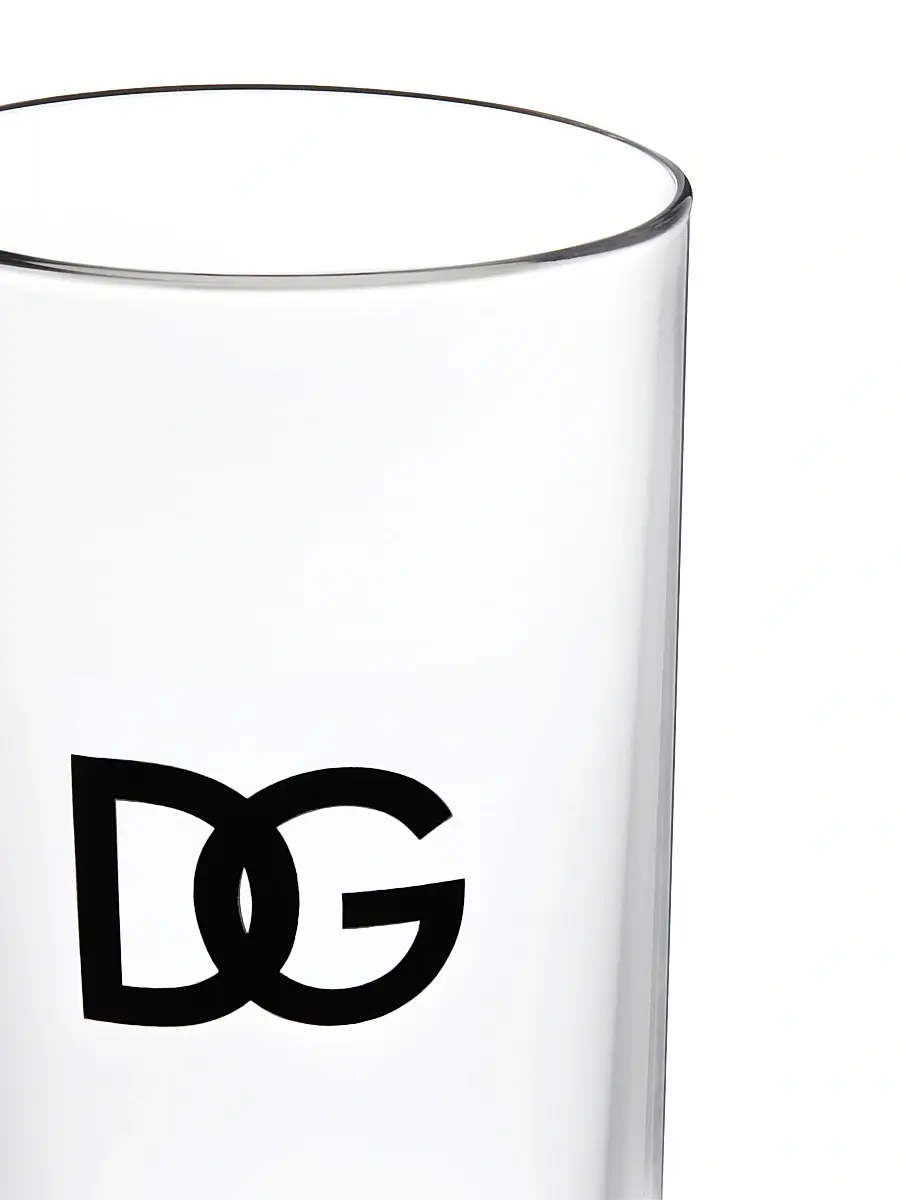 Dolce & Gabbana DG Logo Soft Drink Glasses 2-Piece Set | Thumbnail 4