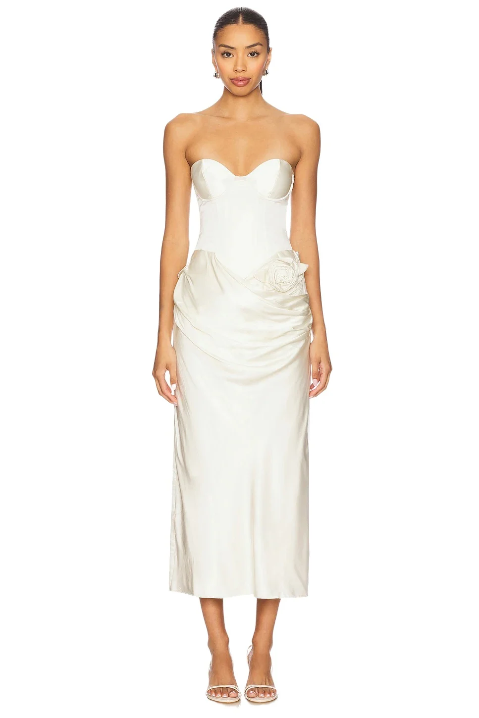 LPA Ilaria Corset Midi Dress