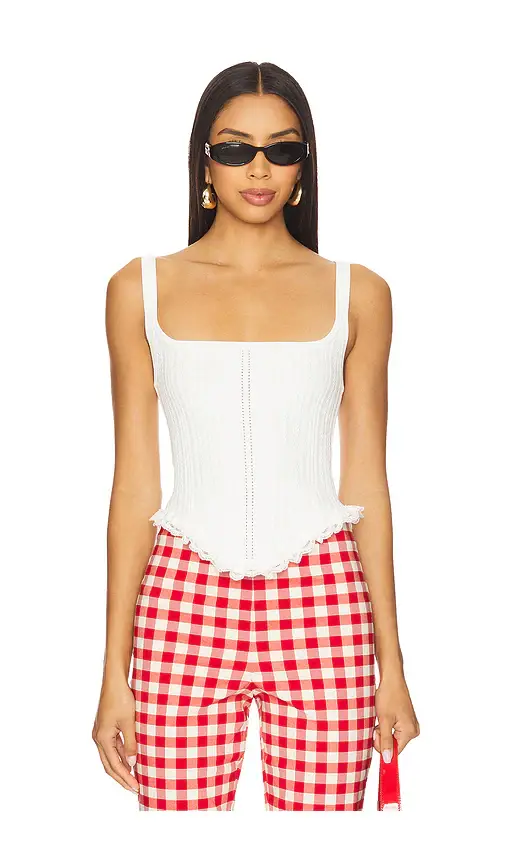 LPA Suzy Knit Corset Top | Image 1 LPA Suzy Knit Corset Top | Image 1