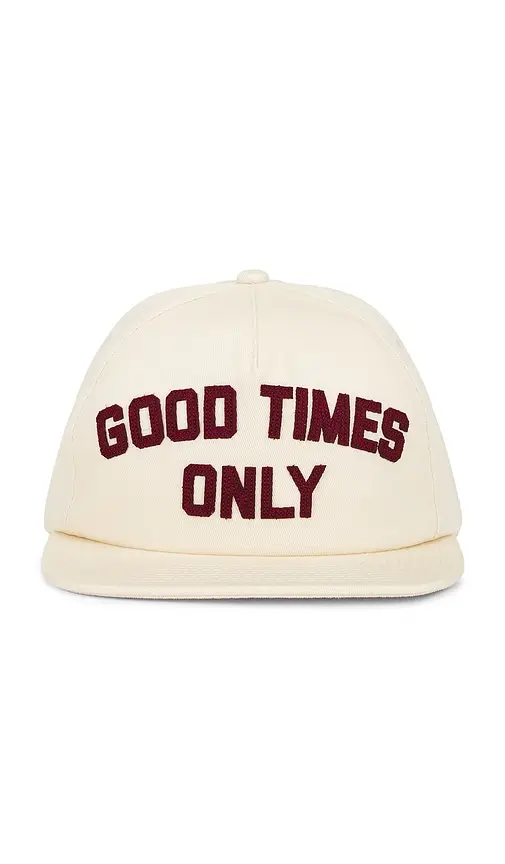 Iron & Resin Good Times Only Hat | Image 1 Iron & Resin Good Times Only Hat | Image 1