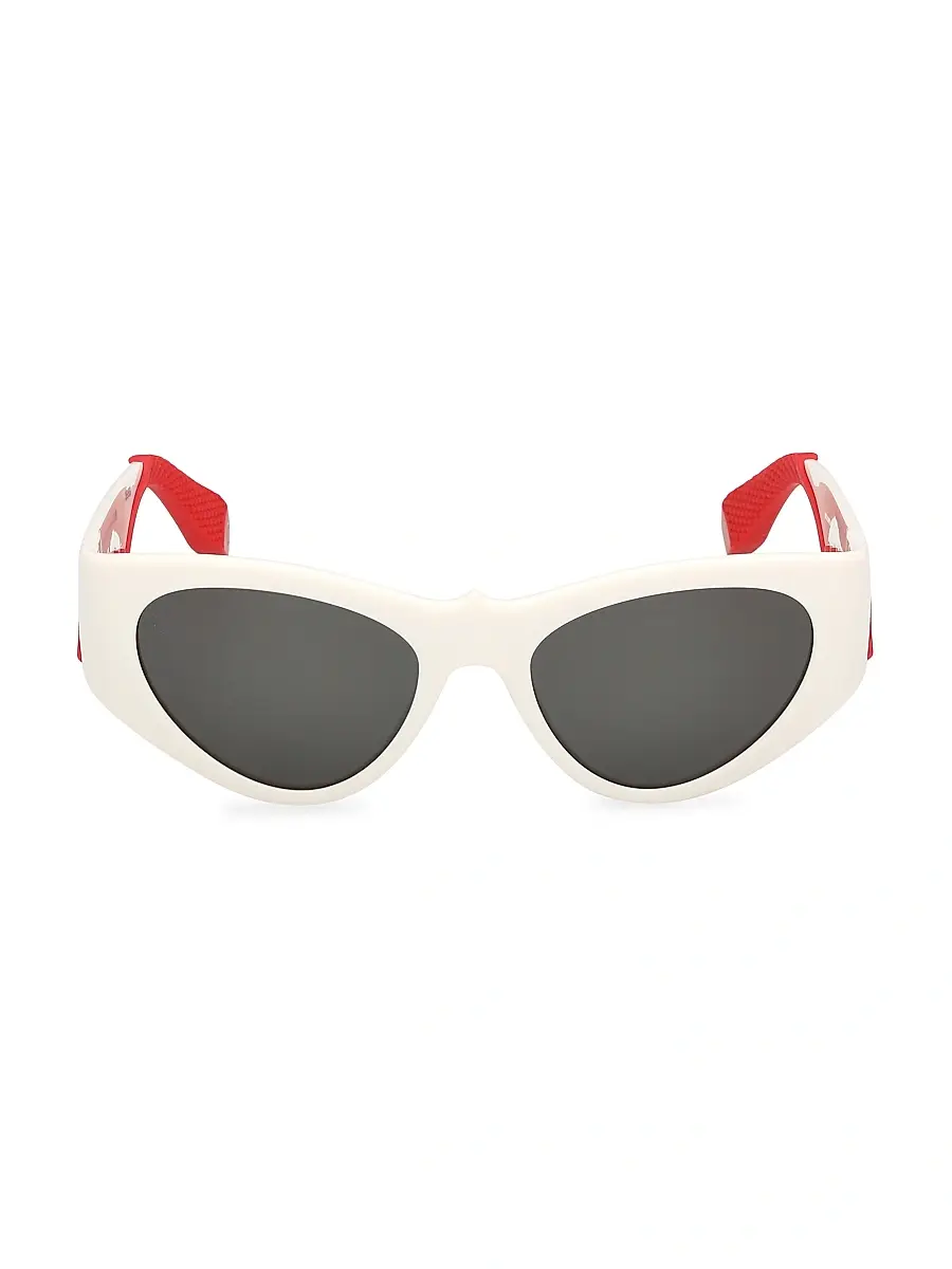 Christian Louboutin Women's Loubishark 54MM Cat-Eye Sunglasses - White Red | Thumbnail 2 Christian Louboutin Women's Loubishark 54MM Cat-Eye Sunglasses - White Red | Thumbnail 2