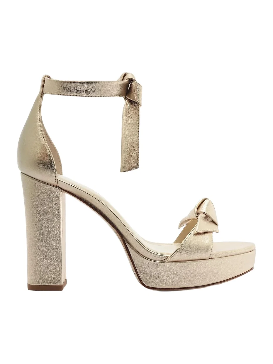 Women's Mabeleh 110MM Bow Leather Platform Sandals Women's Mabeleh 110MM Bow Leather Platform Sandals