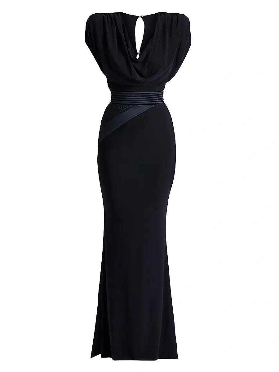 Zhivago Women's Ilium Stretch-Jersey Body-Con Gown - Black - Size 2 | Image 1 Zhivago Women's Ilium Stretch-Jersey Body-Con Gown - Black - Size 2 | Image 1
