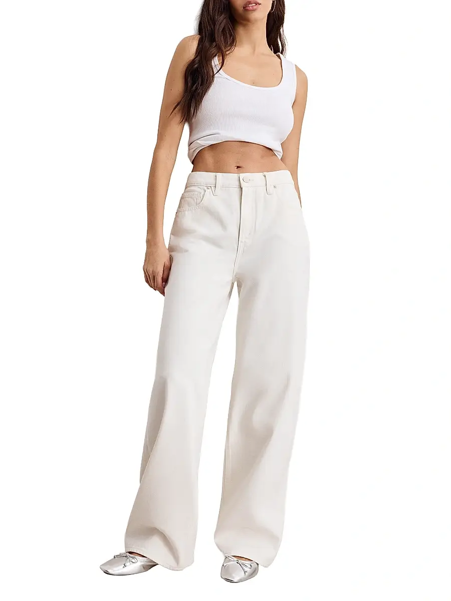 GOOD AMERICAN Women's Good Standard Baggy Jeans | Thumbnail 2