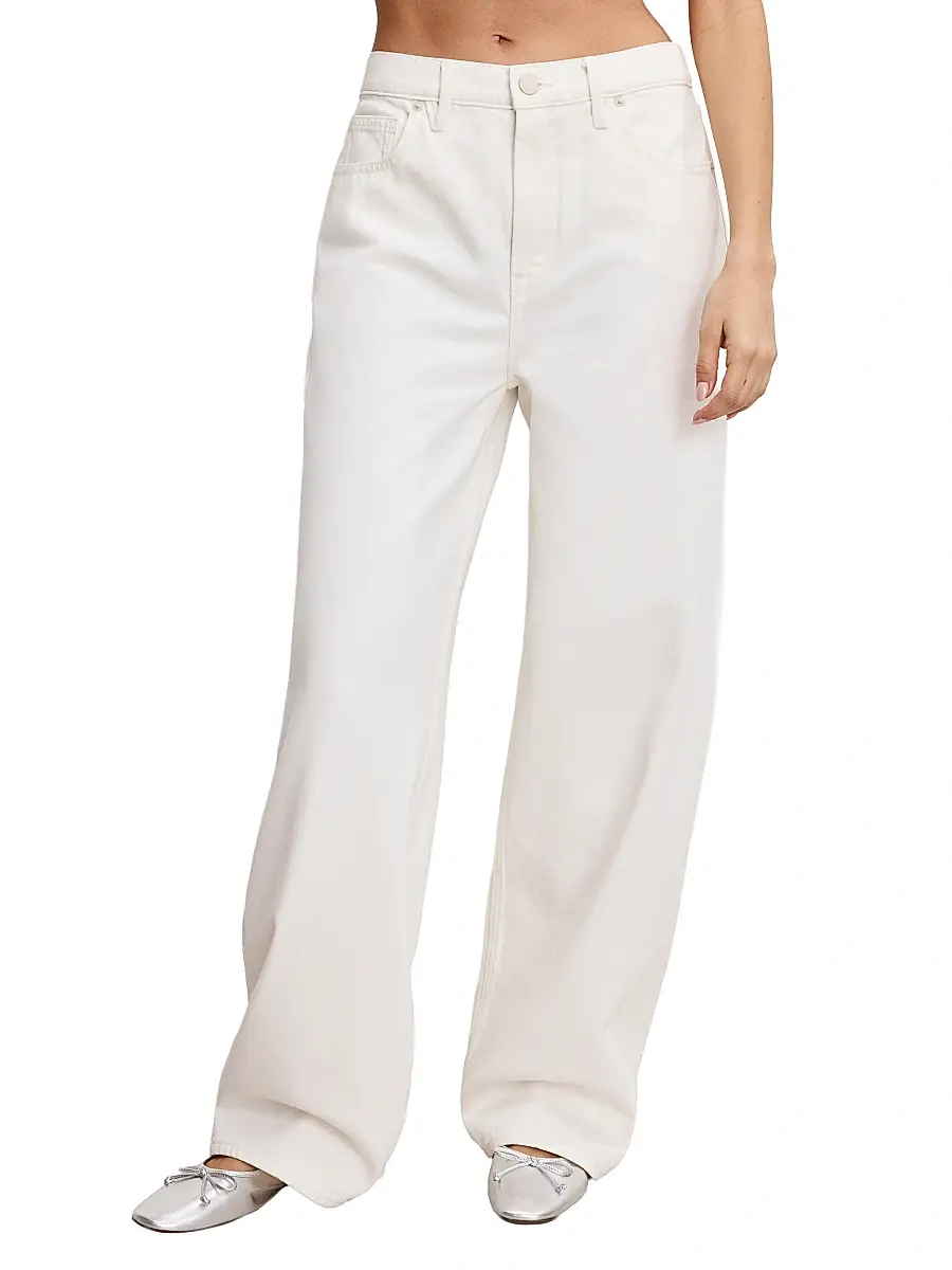 GOOD AMERICAN Women's Good Standard Baggy Jeans
