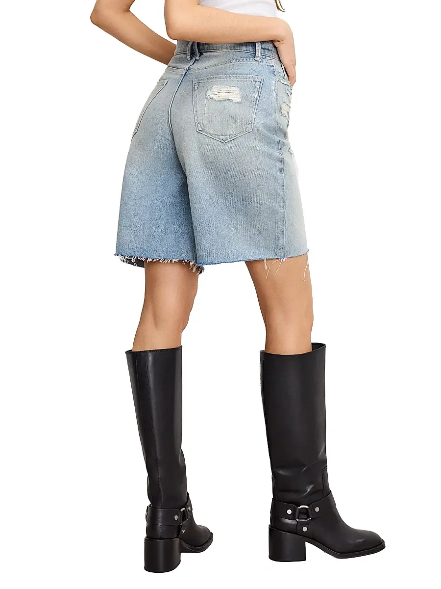 GOOD AMERICAN Women's Good Extreme Barrel Shorts | Thumbnail 3 GOOD AMERICAN Women's Good Extreme Barrel Shorts | Thumbnail 3