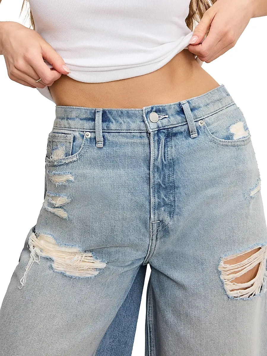 GOOD AMERICAN Women's Good Extreme Barrel Shorts | Thumbnail 4 GOOD AMERICAN Women's Good Extreme Barrel Shorts | Thumbnail 4