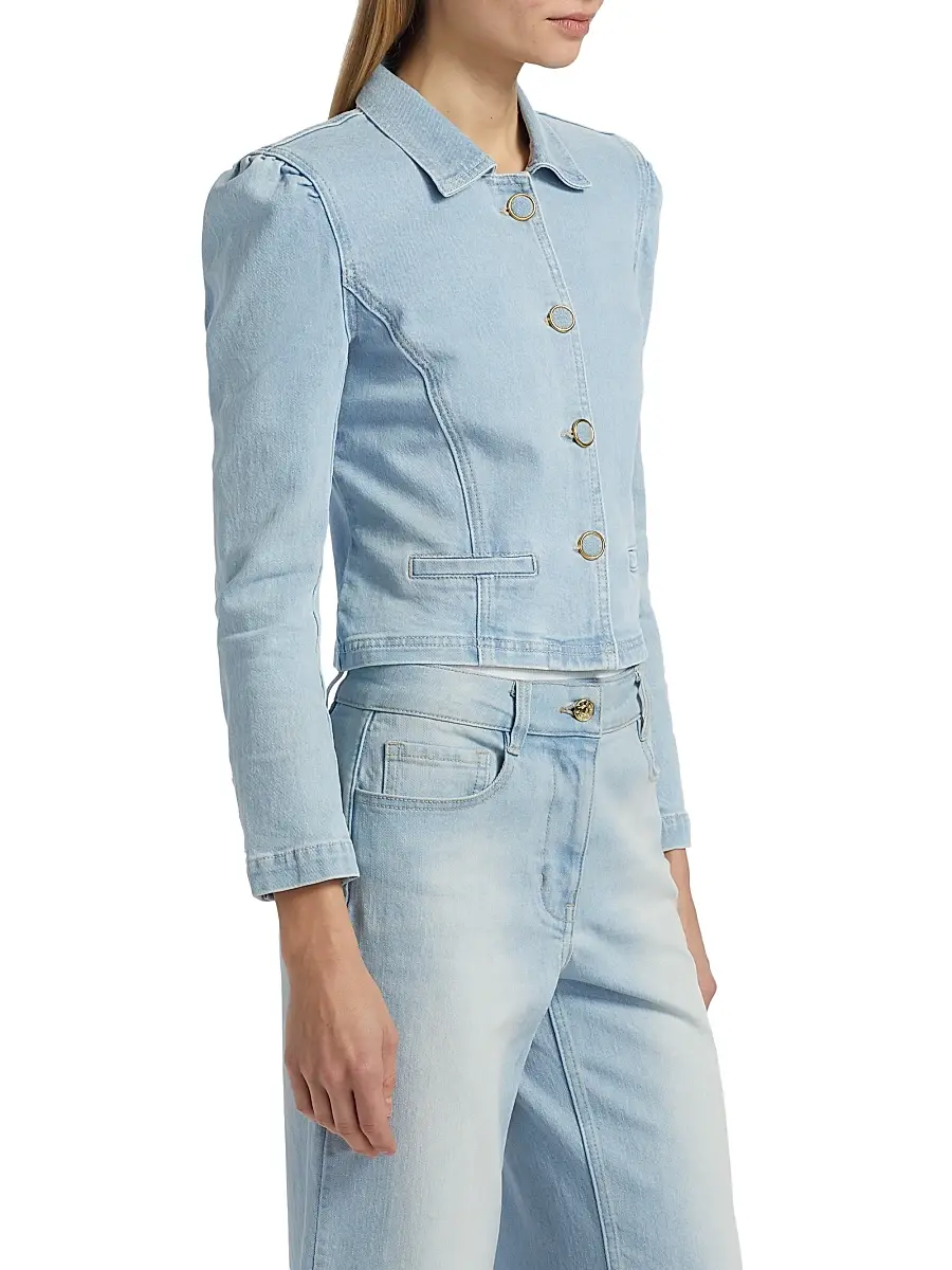 Generation Love Women's Lombardi Denim Blazer | Thumbnail 4 Generation Love Women's Lombardi Denim Blazer | Thumbnail 4