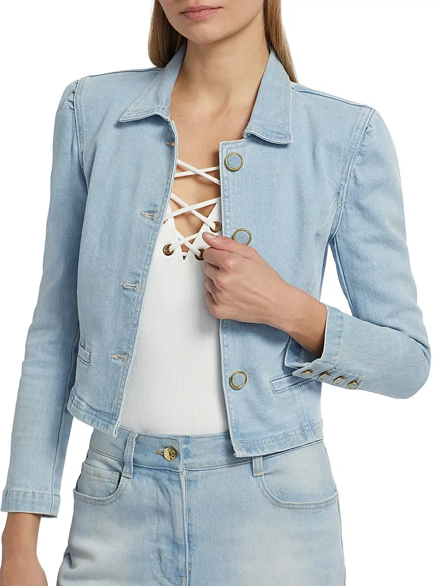 Generation Love Women's Lombardi Denim Blazer | Thumbnail 6 Generation Love Women's Lombardi Denim Blazer | Thumbnail 6
