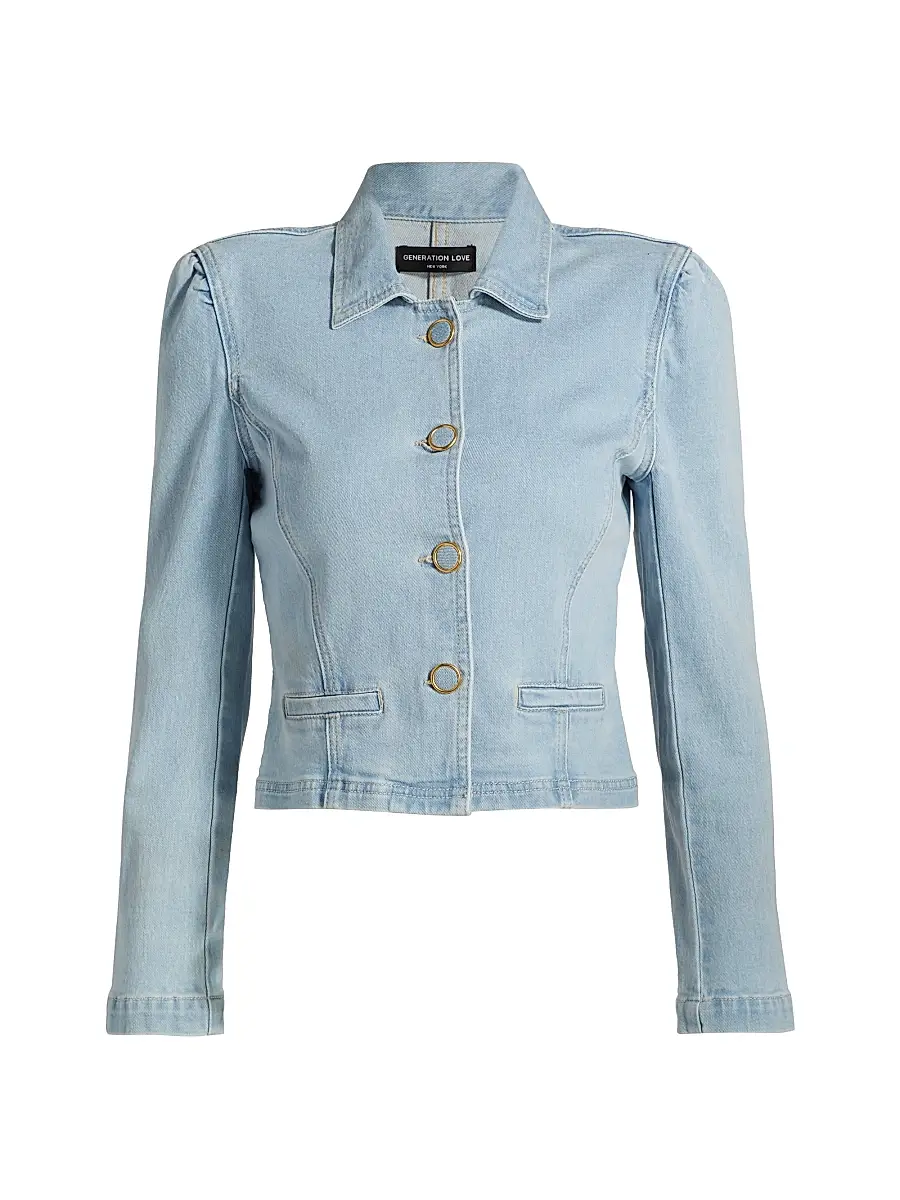 Generation Love Women's Lombardi Denim Blazer