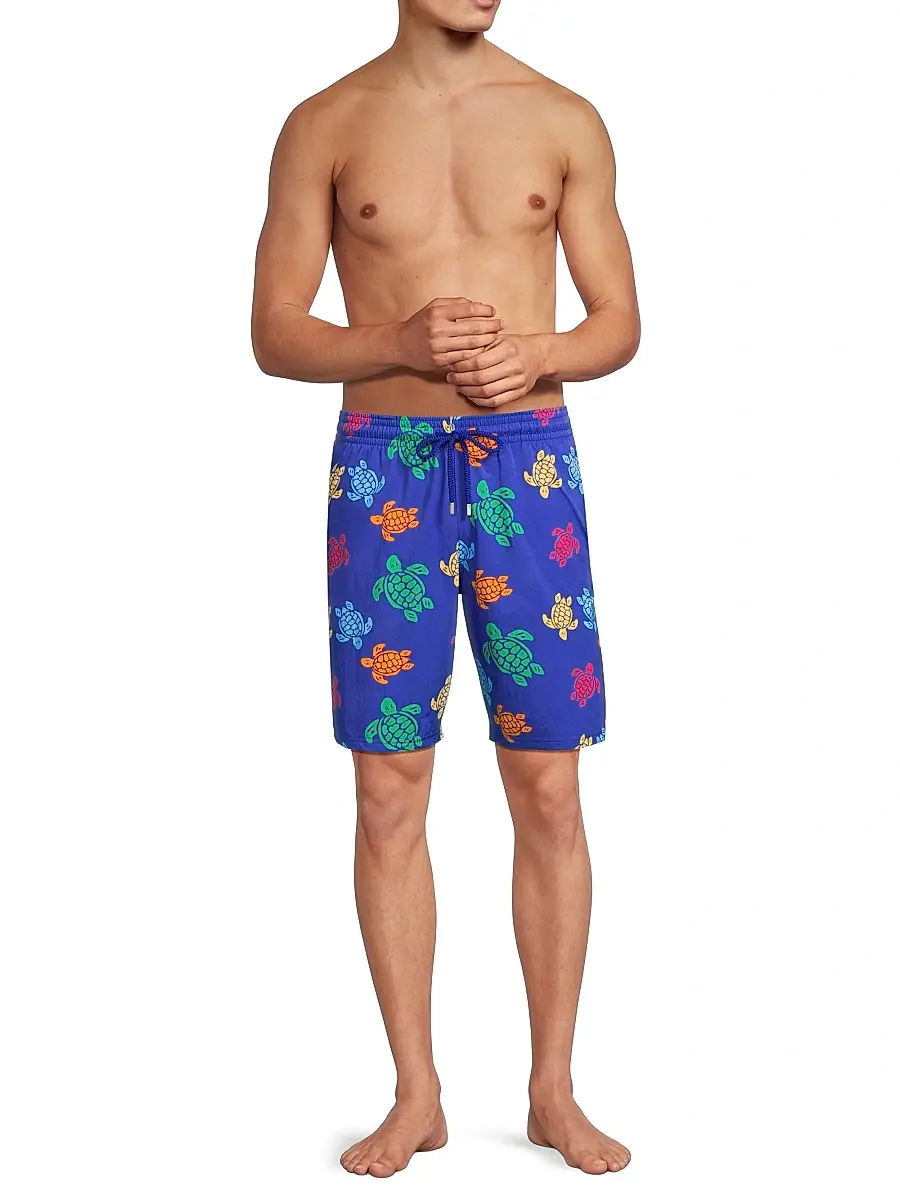 Vilebrequin Men's Tortue Printed Stretch Swim Shorts | Thumbnail 2 Vilebrequin Men's Tortue Printed Stretch Swim Shorts | Thumbnail 2