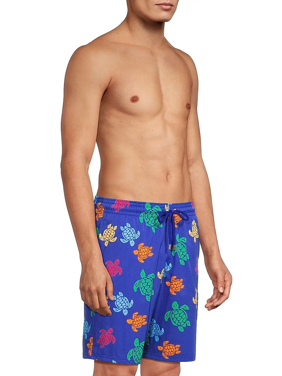 Vilebrequin Men's Tortue Printed Stretch Swim Shorts | Thumbnail 4 Vilebrequin Men's Tortue Printed Stretch Swim Shorts | Thumbnail 4