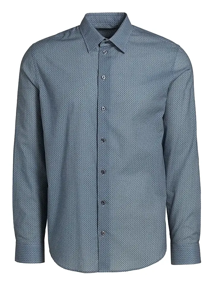 Men's Woven Cotton Sport Shirt