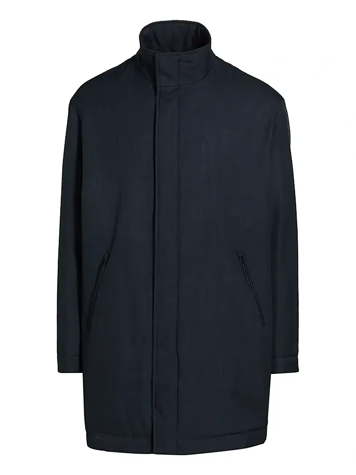 Men's Caban Stand Collar Coat