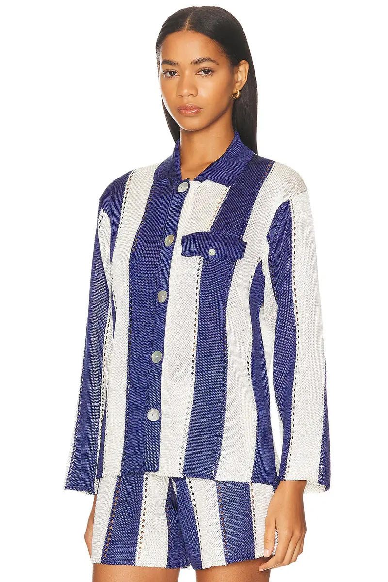Calle Del Mar Cabana Stripe Long Sleeve Shirt | Thumbnail 2 Calle Del Mar Cabana Stripe Long Sleeve Shirt | Thumbnail 2
