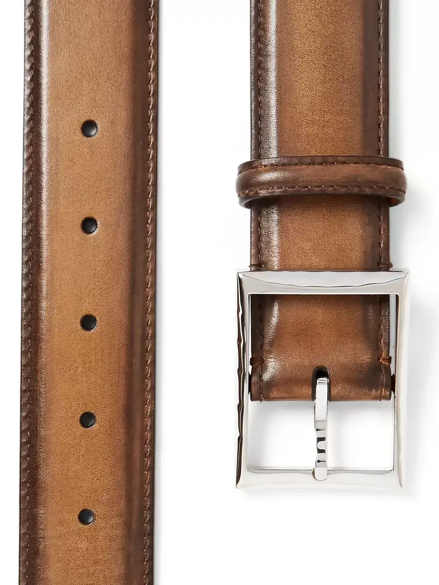 Berluti Classic 3.5cm Venezia Leather Belt - Men | Thumbnail 2