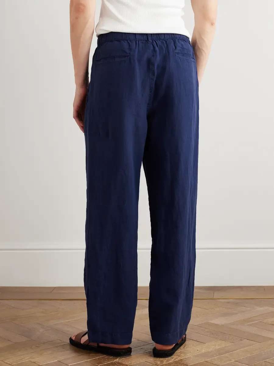 Polo Ralph Lauren Straight-Leg Pleated Linen Trousers - Men | Thumbnail 4 Polo Ralph Lauren Straight-Leg Pleated Linen Trousers - Men | Thumbnail 4