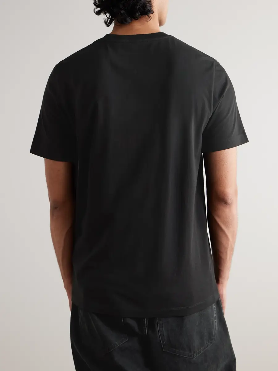 Moncler Three-Pack Logo-Appliquéd Cotton-Jersey T-Shirts - Men | Thumbnail 3 Moncler Three-Pack Logo-Appliquéd Cotton-Jersey T-Shirts - Men | Thumbnail 3