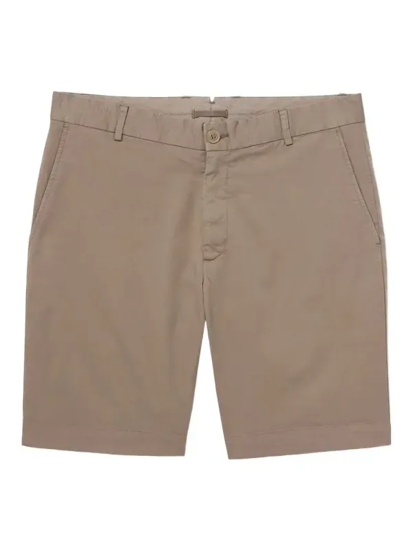 Straight-Leg Garment-Dyed Cotton-Blend Twill Chino Shorts - Men Straight-Leg Garment-Dyed Cotton-Blend Twill Chino Shorts - Men