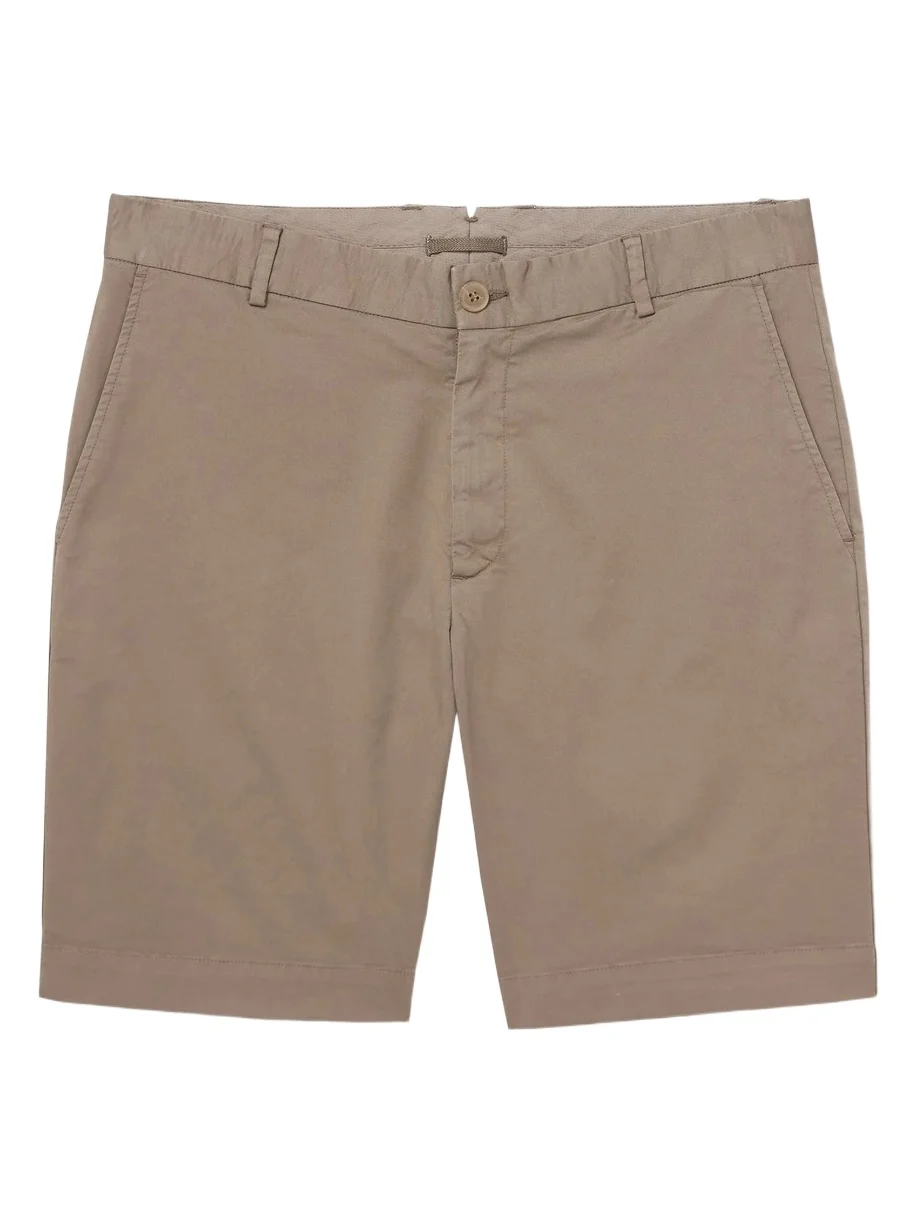 Straight-Leg Garment-Dyed Cotton-Blend Twill Chino Shorts - Men