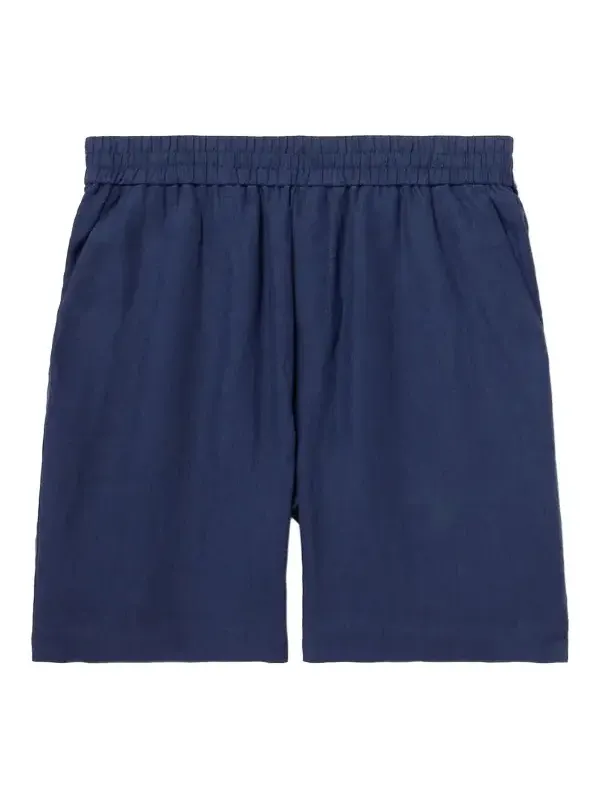 Straight-Leg Linen Shorts - Men