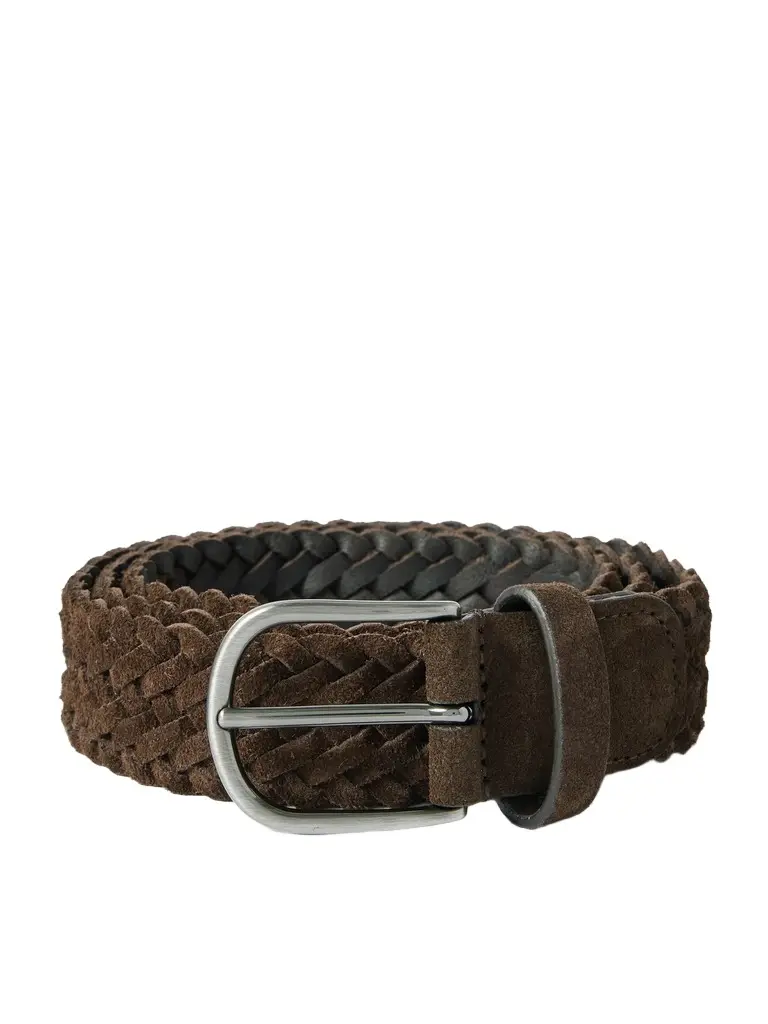 Anderson's 3.5cm Woven Suede Belt - Men