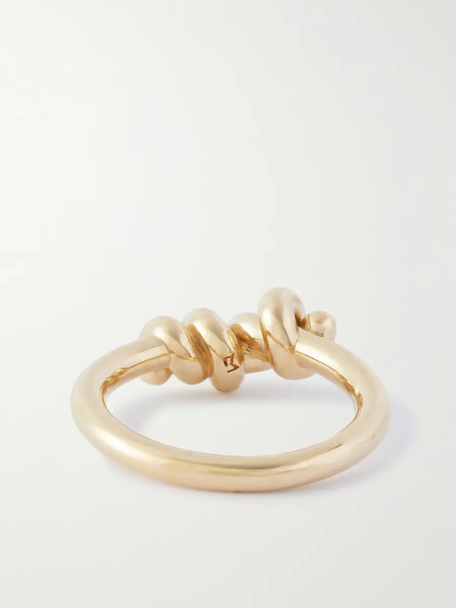 LUIS MORAIS Entangled Knot 14-Karat Gold Ring - Men | Thumbnail 3 LUIS MORAIS Entangled Knot 14-Karat Gold Ring - Men | Thumbnail 3