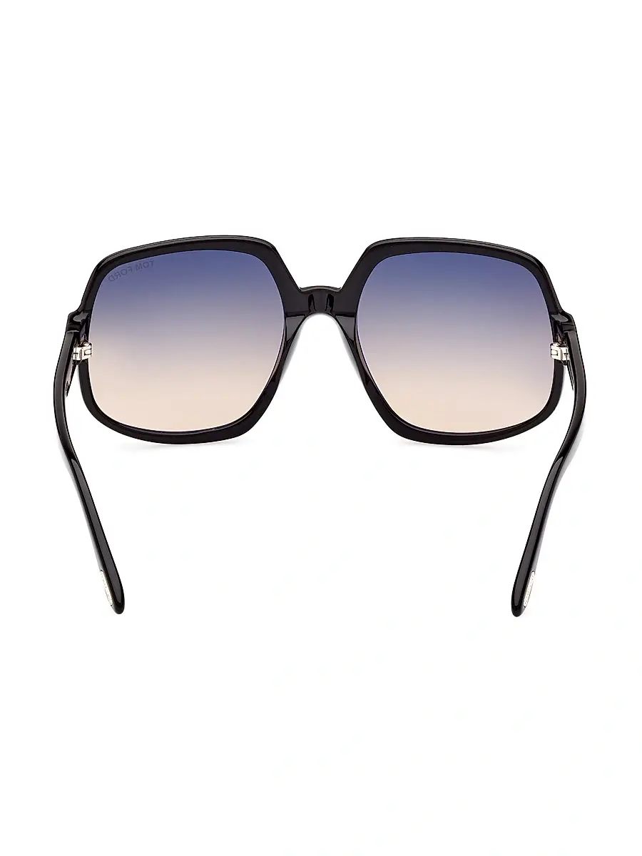 TOM FORD Women's 60MM Geometric Sunglasses - Shiny Black | Thumbnail 5 TOM FORD Women's 60MM Geometric Sunglasses - Shiny Black | Thumbnail 5