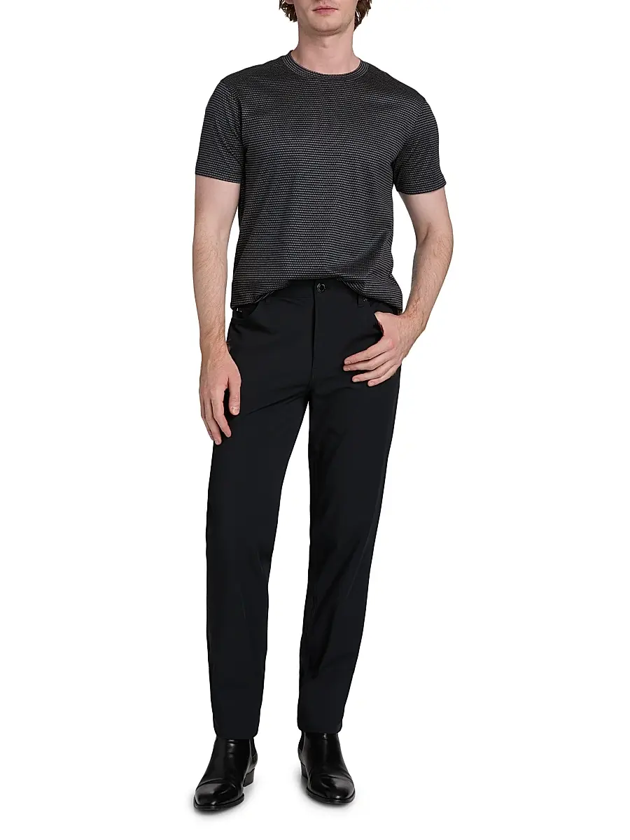 Emporio Armani Men's Dash Cotton-Blend T-Shirt | Thumbnail 2