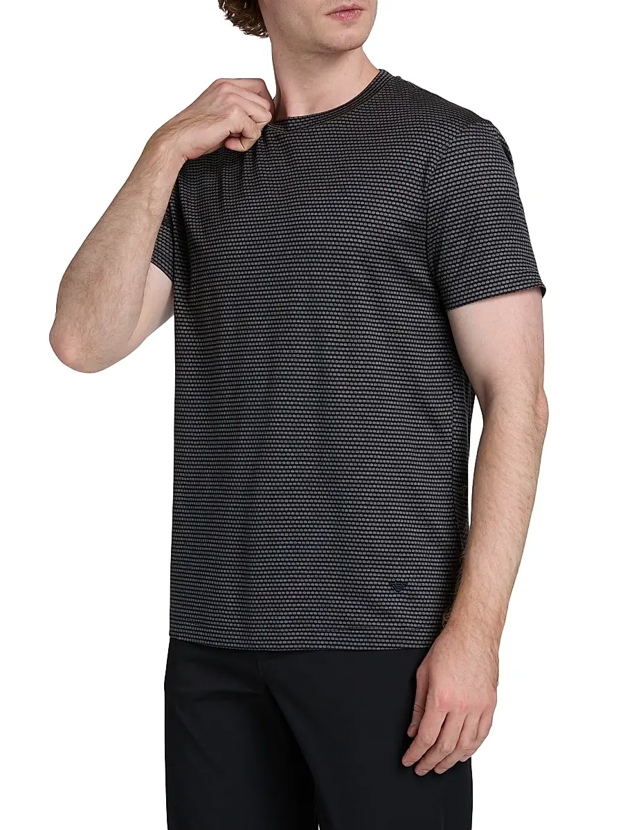 Emporio Armani Men's Dash Cotton-Blend T-Shirt | Thumbnail 4