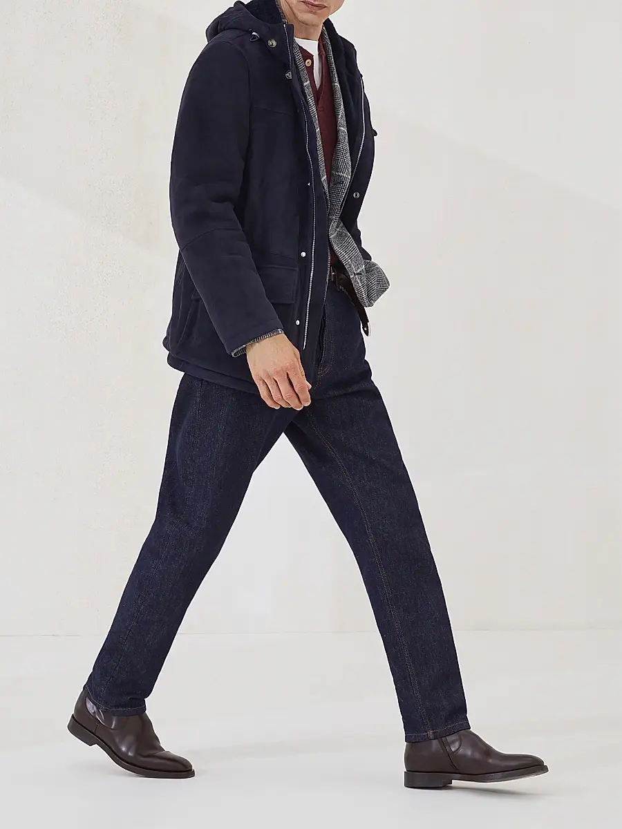 Brunello Cucinelli Men's Cashmere English Rib Sweater with Henley Collar - Amaranth Red | Thumbnail 6 Brunello Cucinelli Men's Cashmere English Rib Sweater with Henley Collar - Amaranth Red | Thumbnail 6
