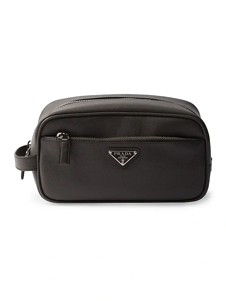 Prada Saffiano Leather Travel Pouch