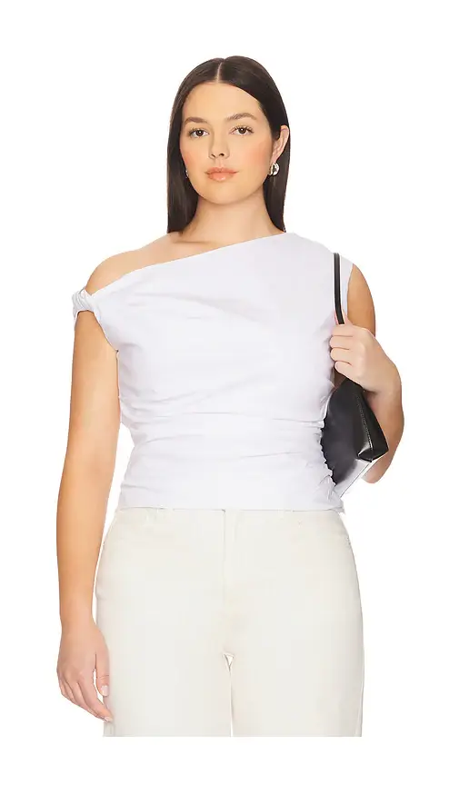 GOOD AMERICAN Poplin Off Shoulder Top | Thumbnail 2 GOOD AMERICAN Poplin Off Shoulder Top | Thumbnail 2