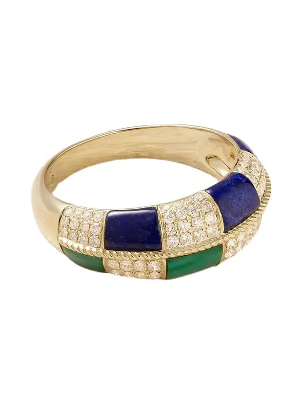 Alliance 9-karat Gold Multi-stone Ring Alliance 9-karat Gold Multi-stone Ring