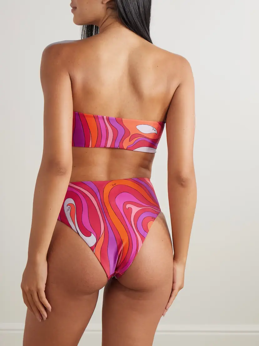 PUCCI Printed Bandeau Bikini Top | Thumbnail 3