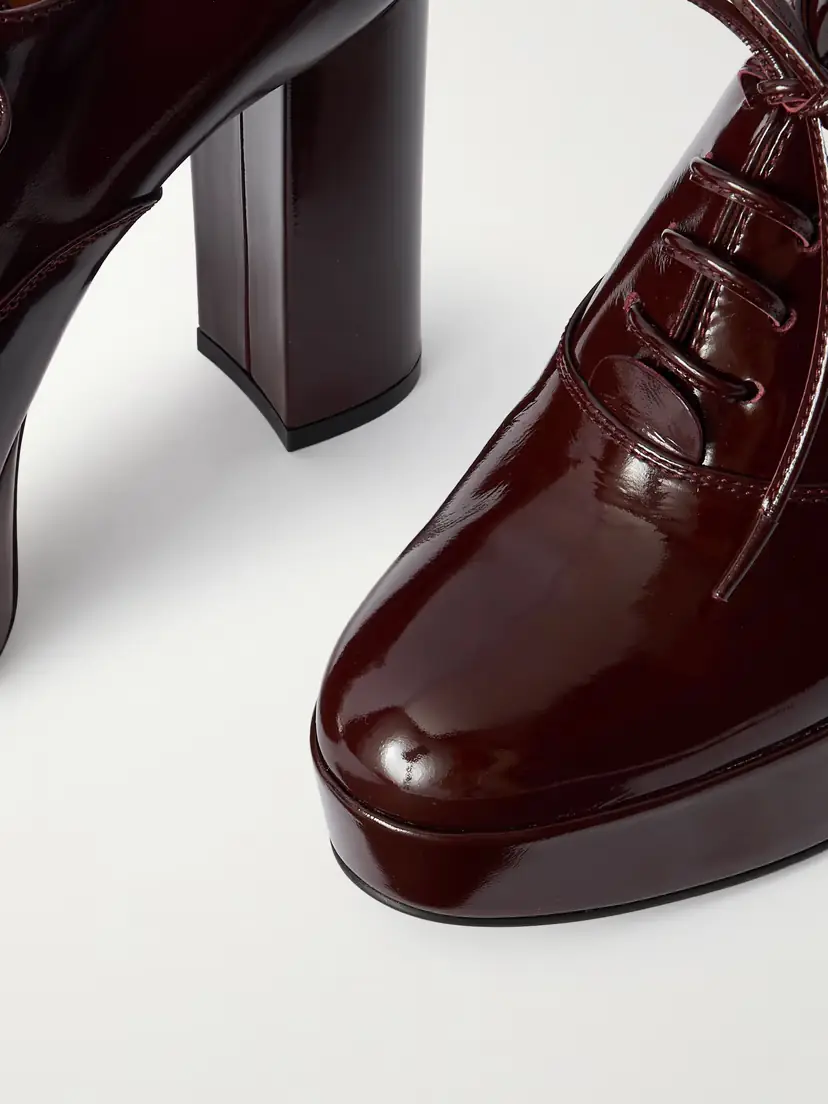 Gianvito Rossi 70 Patent-leather Platform Oxford Pumps | Thumbnail 4 Gianvito Rossi 70 Patent-leather Platform Oxford Pumps | Thumbnail 4