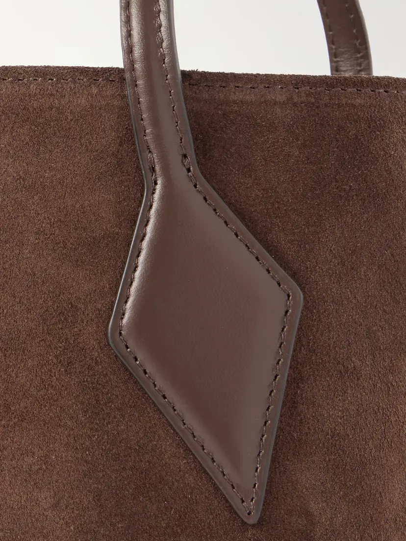 Liffner Micro Leather-trimmed Suede Tote | Thumbnail 4