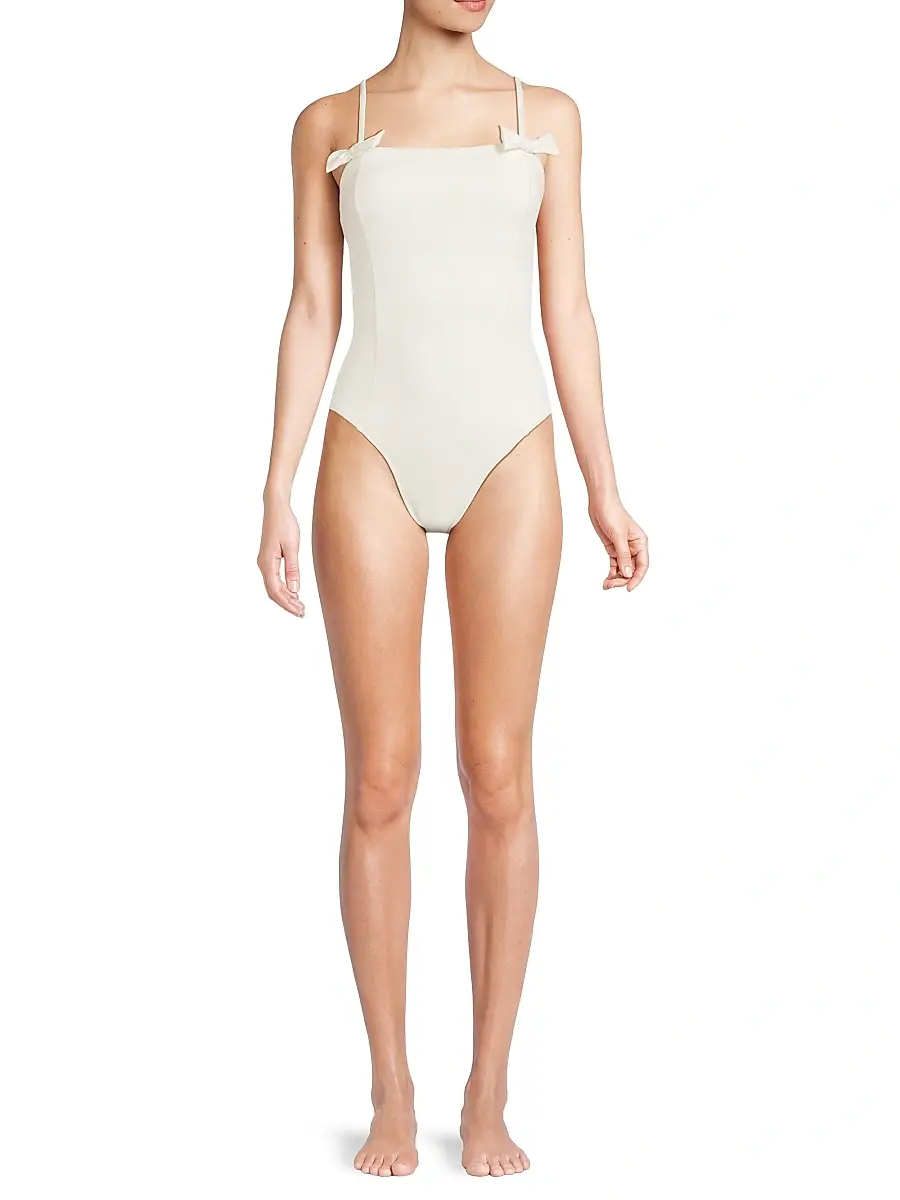Hutch Women's Townes Bow One-Piece Swimsuit - White | Thumbnail 2 Hutch Women's Townes Bow One-Piece Swimsuit - White | Thumbnail 2