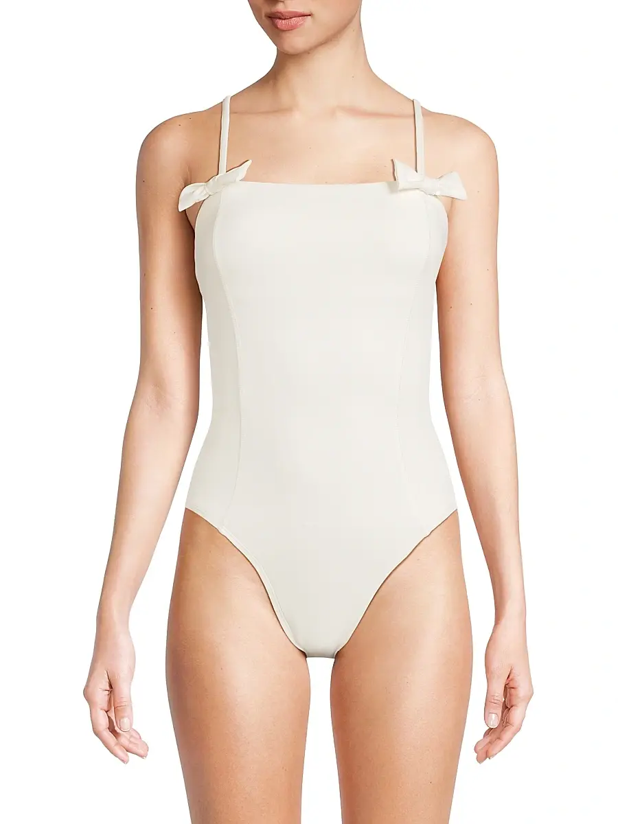 Hutch Women's Townes Bow One-Piece Swimsuit - White | Thumbnail 3 Hutch Women's Townes Bow One-Piece Swimsuit - White | Thumbnail 3