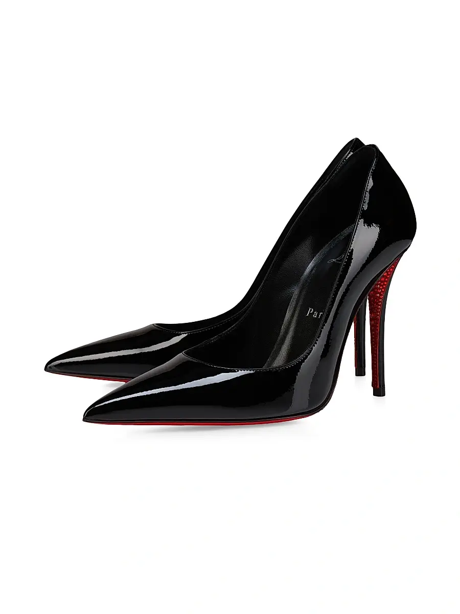 Christian Louboutin Women's Miss Z Suola Strass 100MM Pumps - Black | Thumbnail 2 Christian Louboutin Women's Miss Z Suola Strass 100MM Pumps - Black | Thumbnail 2