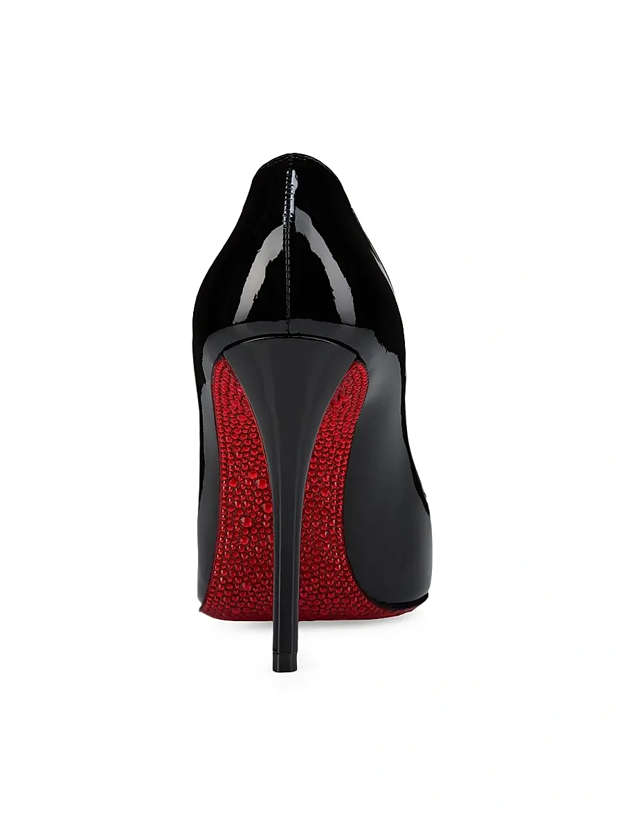 Christian Louboutin Women's Miss Z Suola Strass 100MM Pumps - Black | Thumbnail 3 Christian Louboutin Women's Miss Z Suola Strass 100MM Pumps - Black | Thumbnail 3