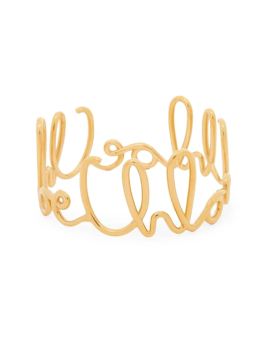 Chloé Women's Iconic Goldtone 2-Piece Bangle Set - Vintage Gold | Thumbnail 3 Chloé Women's Iconic Goldtone 2-Piece Bangle Set - Vintage Gold | Thumbnail 3
