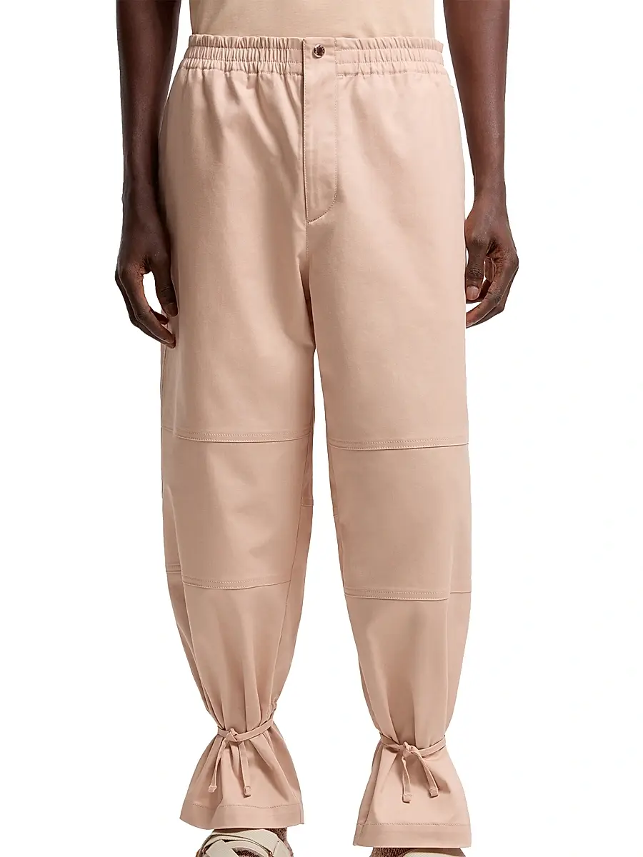 Moncler Genius Men's Moncler x Gilga Farm by Donald Glover Pants in Cotton Gabardine - Peach Pink | Thumbnail 2 Moncler Genius Men's Moncler x Gilga Farm by Donald Glover Pants in Cotton Gabardine - Peach Pink | Thumbnail 2