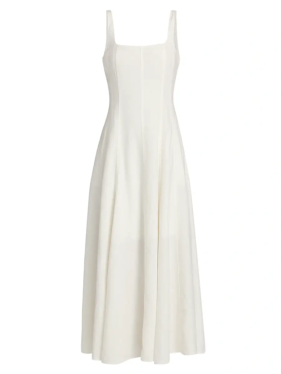 NICHOLAS Women's Athena Linen-Blend Paneled Maxi Dress - | Image 1 NICHOLAS Women's Athena Linen-Blend Paneled Maxi Dress - | Image 1