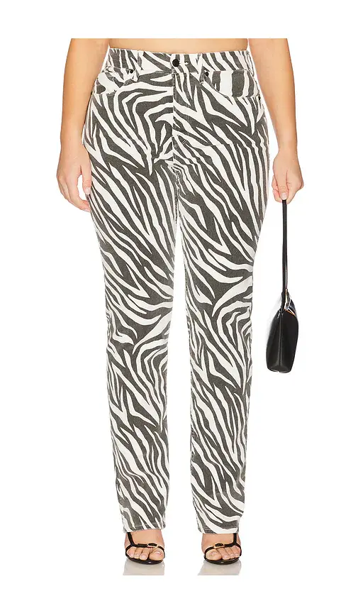 GOOD AMERICAN Zebra Good Icon Straight | Thumbnail 2 GOOD AMERICAN Zebra Good Icon Straight | Thumbnail 2