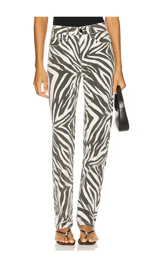 GOOD AMERICAN Zebra Good Icon Straight