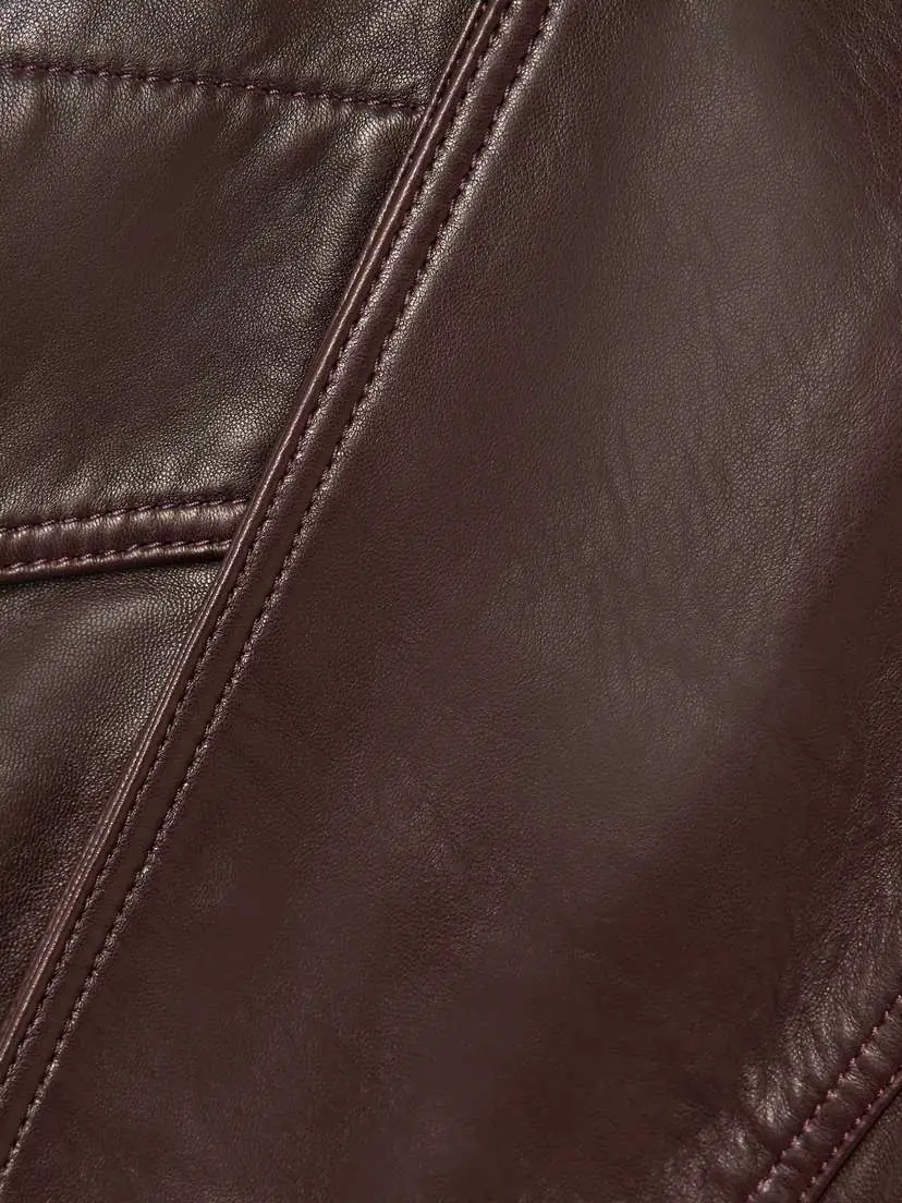 Nour Hammour Ariste Oversized Paneled Leather Jacket | Thumbnail 6 Nour Hammour Ariste Oversized Paneled Leather Jacket | Thumbnail 6
