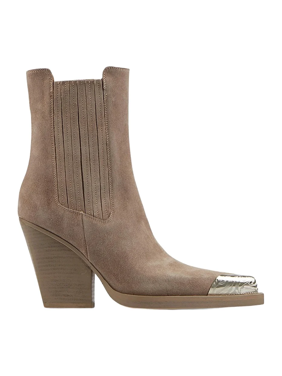 Women's Dallas 100MM Cap Toe Suede Chelsea Boots Women's Dallas 100MM Cap Toe Suede Chelsea Boots